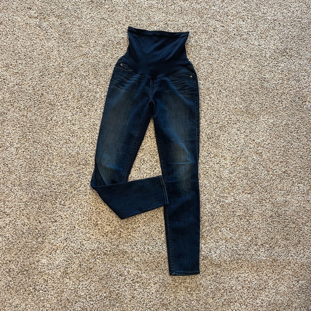 7 For All Mankind Dark Blue Skinny Jeans